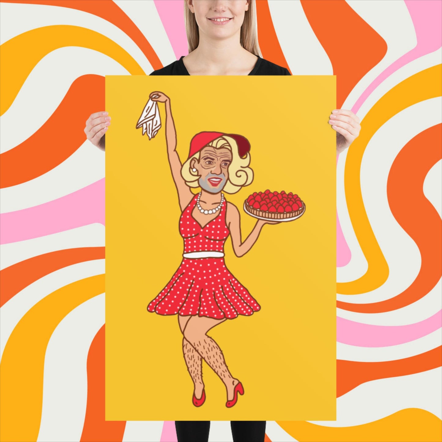 Thinnn Boy Bake Club The Fighter and The Kid TFATK Podcast Comedy 60s retro housewife Bryan Callen Poster 61×91 cm Posters Bryan Callen Podcasts Stand-up Comedy The Fighter and The Kid (TFATK) Thinnn Boy Bake Club Next Cult Brand