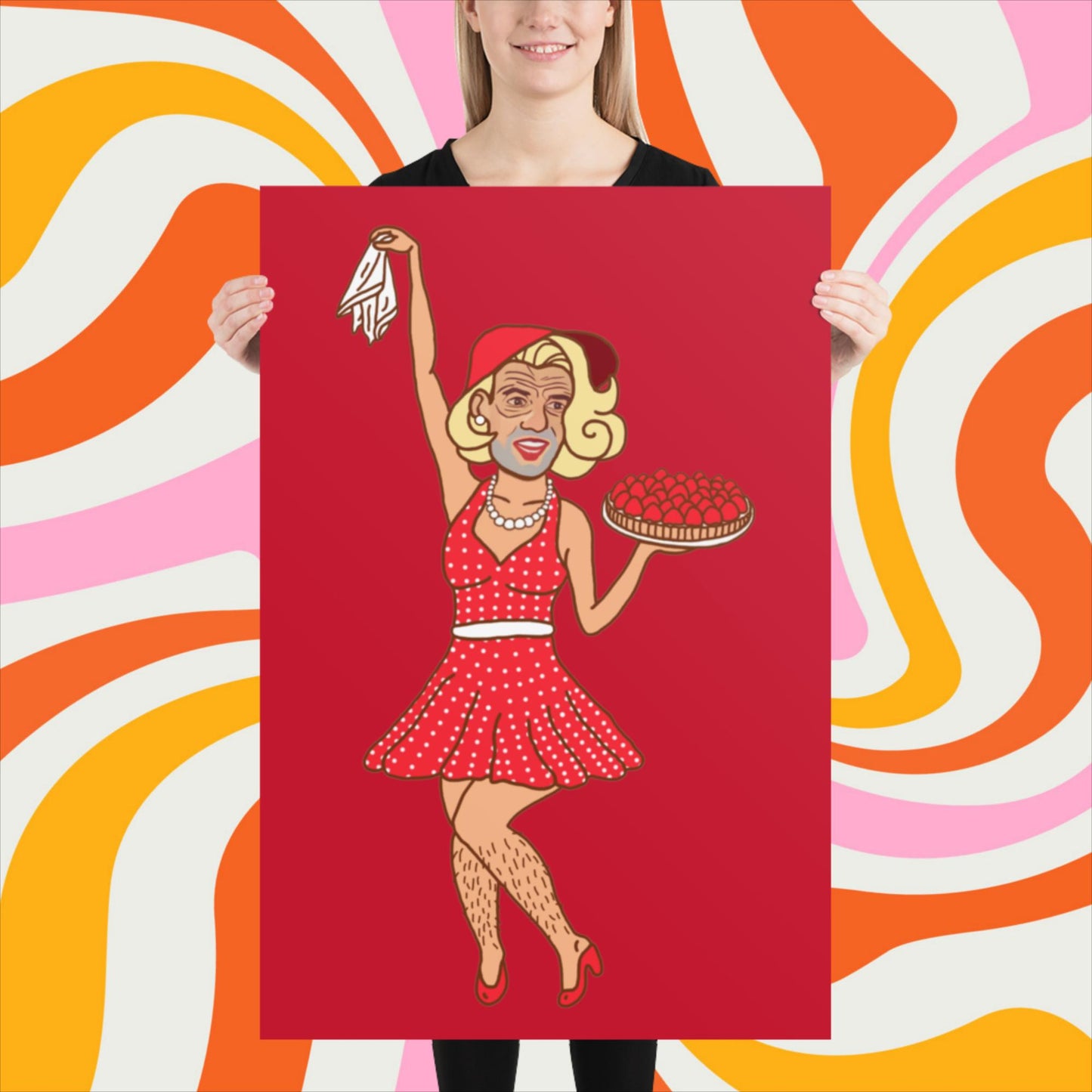 Thinnn Boy Bake Club The Fighter and The Kid TFATK Podcast Comedy 60s retro housewife Bryan Callen Poster 61×91 cm Posters Bryan Callen Podcasts Stand-up Comedy The Fighter and The Kid (TFATK) Thinnn Boy Bake Club Next Cult Brand