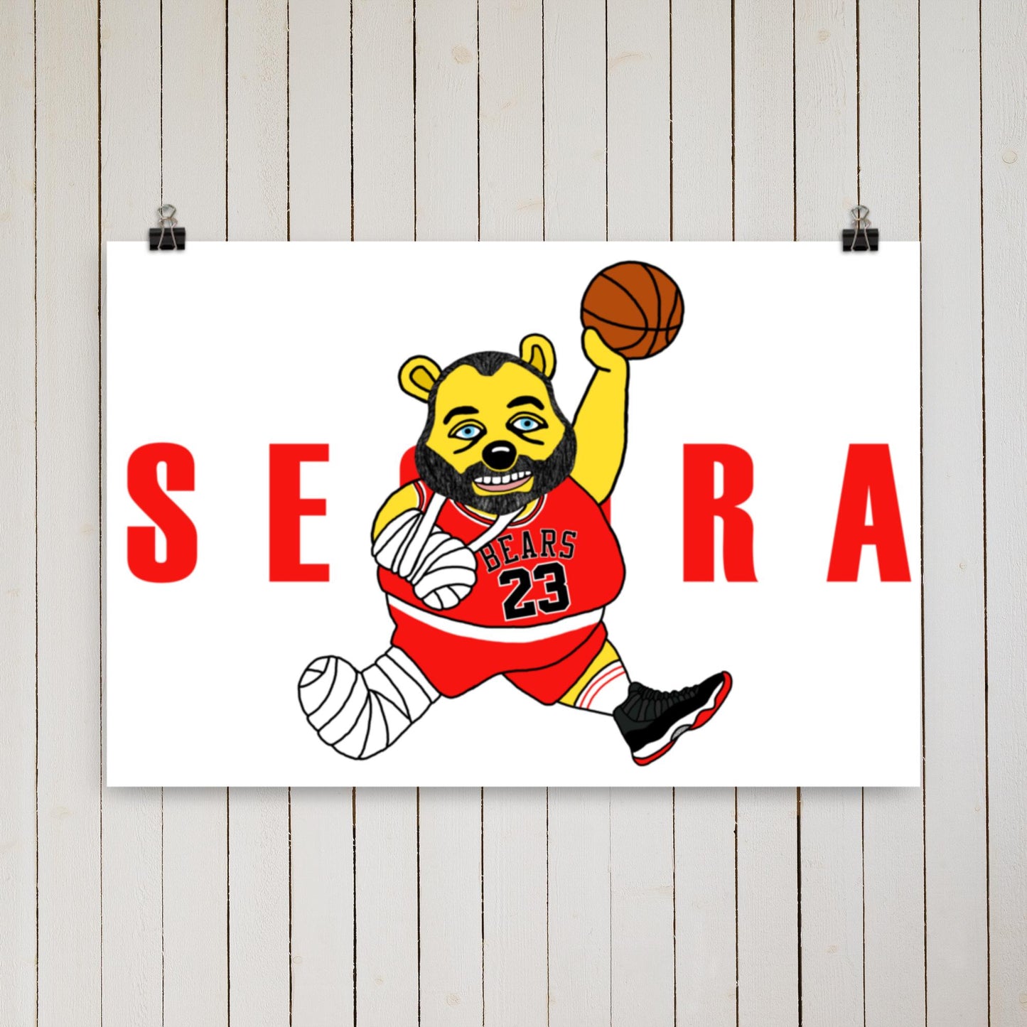 Air Segura, Tom Segura Basketball, Your Mom's House (YMH), 2 Bears 1 Cave, Funny Poster 61×91 cm Posters 2 Bears 1 Cave Air Segura Podcasts Stand-up Comedy Tom Segura YMH Next Cult Brand