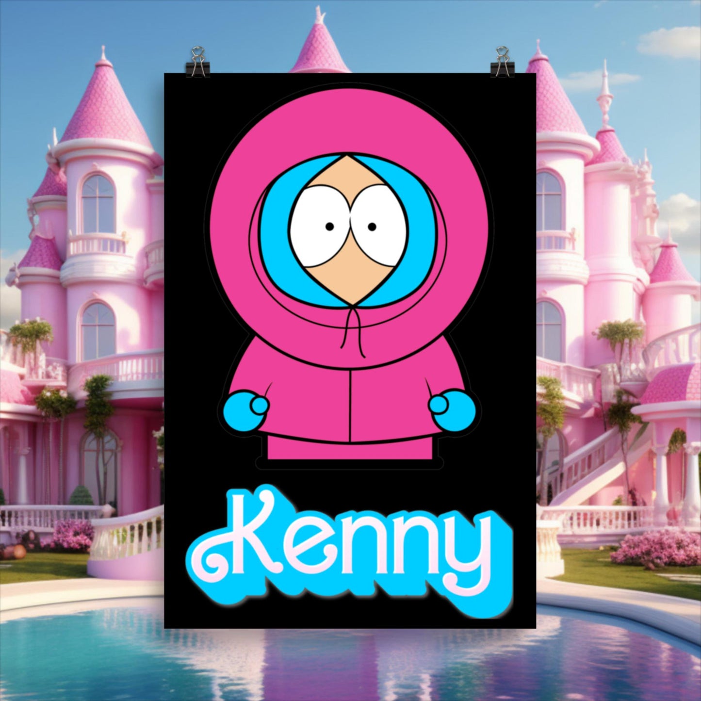 Kenny McCormick Ken Ryan Gosling Barbie South Park Kenny Poster 61×91 cm Posters Barbie Ken Kenny Movies South Park TV Shows Next Cult Brand