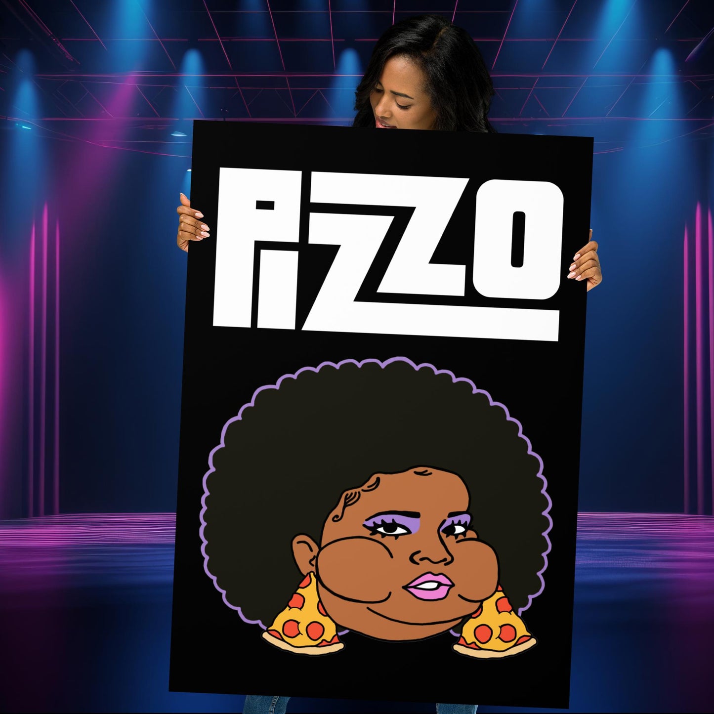 Pizzo Lizzo Pizza Lizzo Merch Lizzo Gift Song Lyrics Lizzo Poster 70×100 cm Posters Lizzo Music Next Cult Brand
