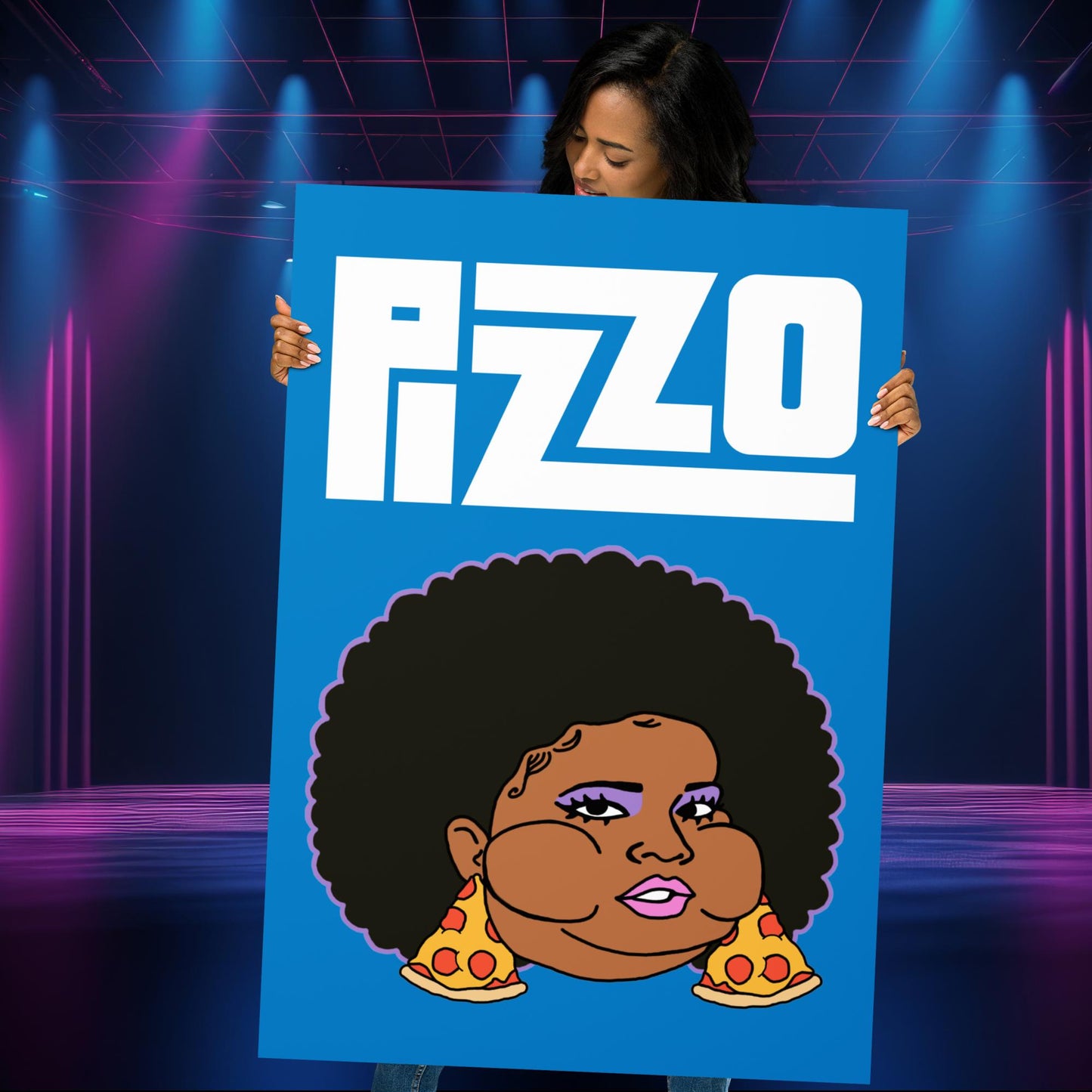 Pizzo Lizzo Pizza Lizzo Merch Lizzo Gift Song Lyrics Lizzo Poster 70×100 cm Posters Lizzo Music Next Cult Brand