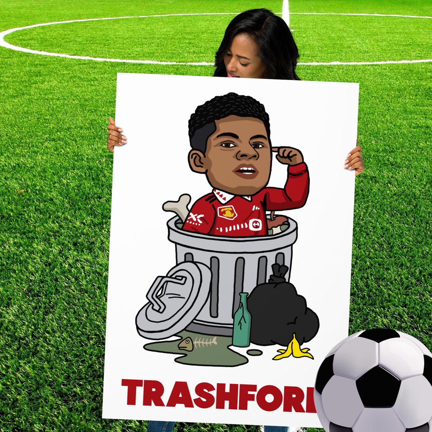 Trashford Marcus Rashford Manchester United Gift Man United Gift Marcus Rashford Poster 70×100 cm Posters Football Manchester United Marcus Rashford Next Cult Brand