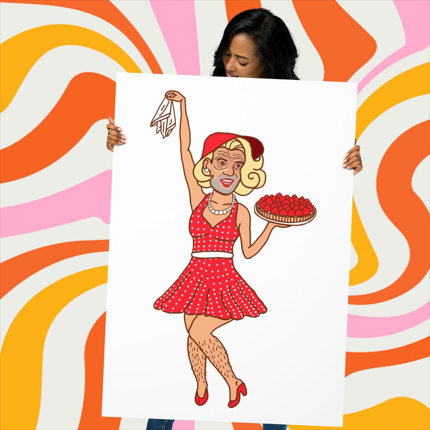 Thinnn Boy Bake Club The Fighter and The Kid TFATK Podcast Comedy 60s retro housewife Bryan Callen Poster 70×100 cm Posters Bryan Callen Podcasts Stand-up Comedy The Fighter and The Kid (TFATK) Thinnn Boy Bake Club Next Cult Brand
