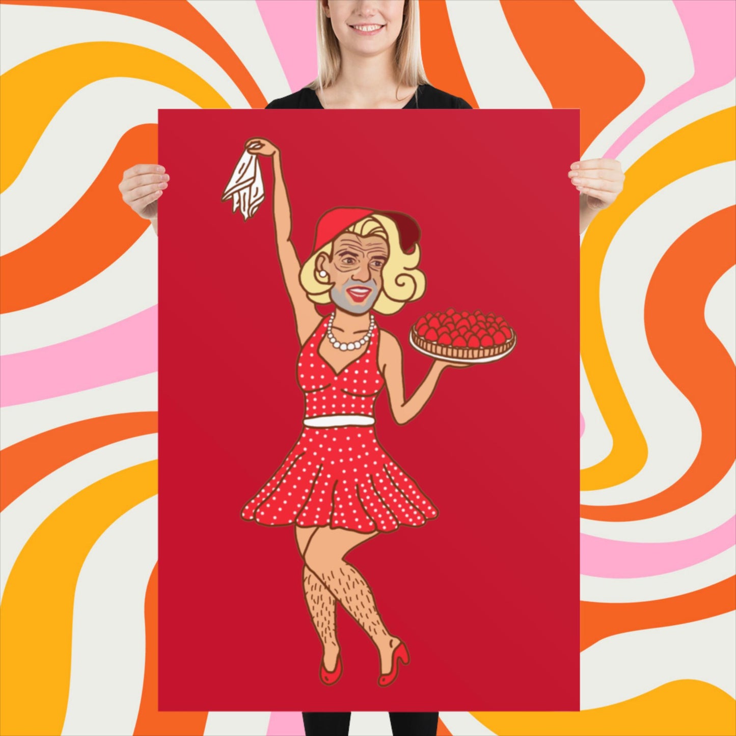 Thinnn Boy Bake Club The Fighter and The Kid TFATK Podcast Comedy 60s retro housewife Bryan Callen Poster 70×100 cm Posters Bryan Callen Podcasts Stand-up Comedy The Fighter and The Kid (TFATK) Thinnn Boy Bake Club Next Cult Brand
