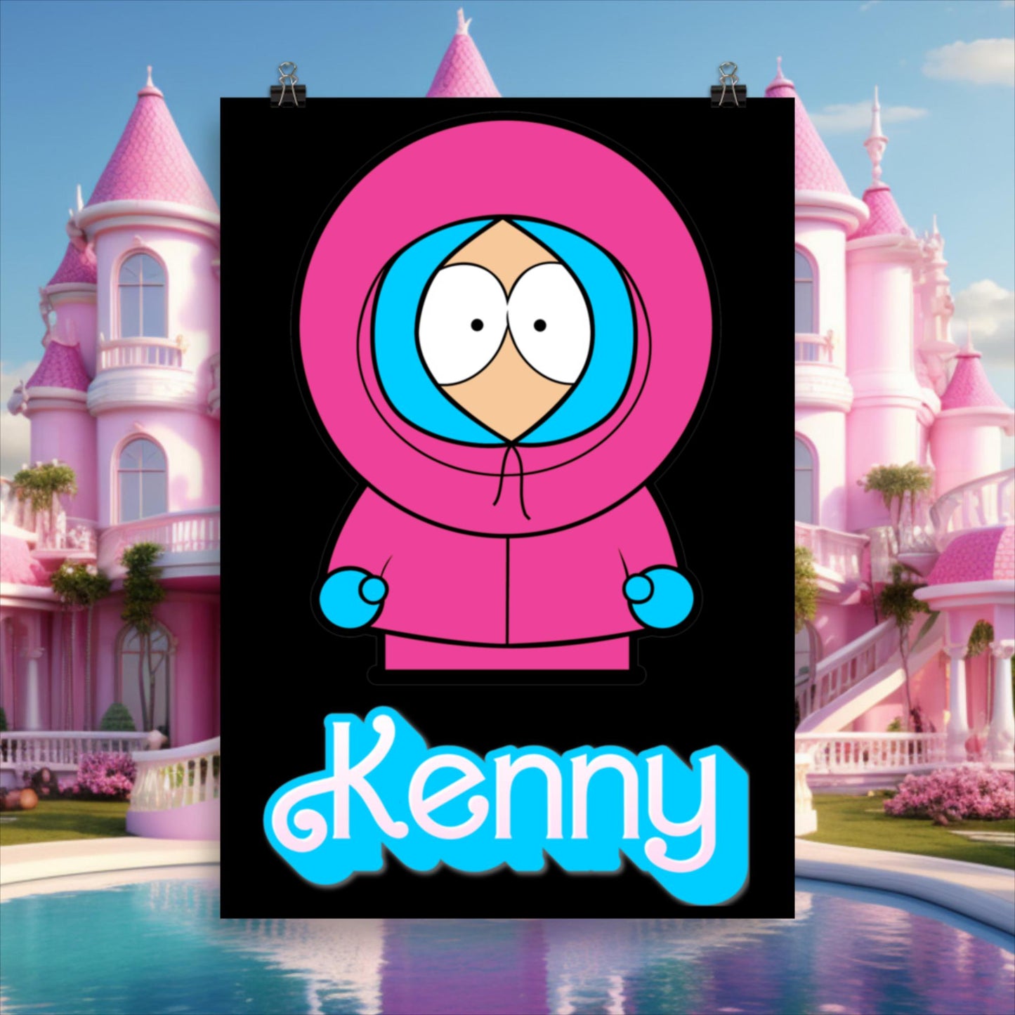 Kenny McCormick Ken Ryan Gosling Barbie South Park Kenny Poster 70×100 cm Posters Barbie Ken Kenny Movies South Park TV Shows Next Cult Brand