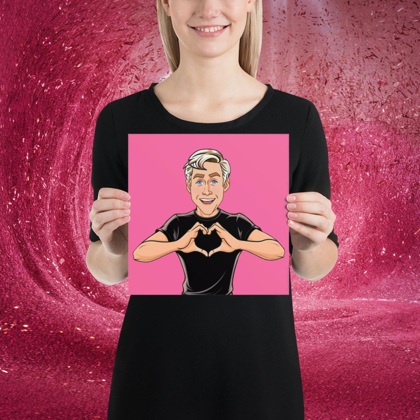 I Love Ryan Gosling Ken Barbie Movie I am Kenough Poster 10″×10″ Posters Barbie Celebrities Ken Movies Ryan Gosling Next Cult Brand