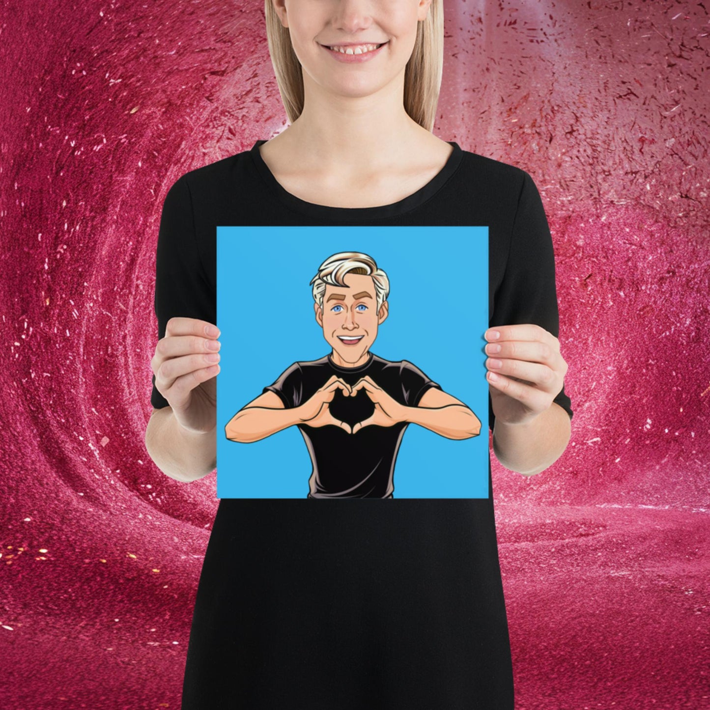 I Love Ryan Gosling Ken Barbie Movie I am Kenough Poster 10″×10″ Posters Barbie Celebrities Ken Movies Ryan Gosling Next Cult Brand