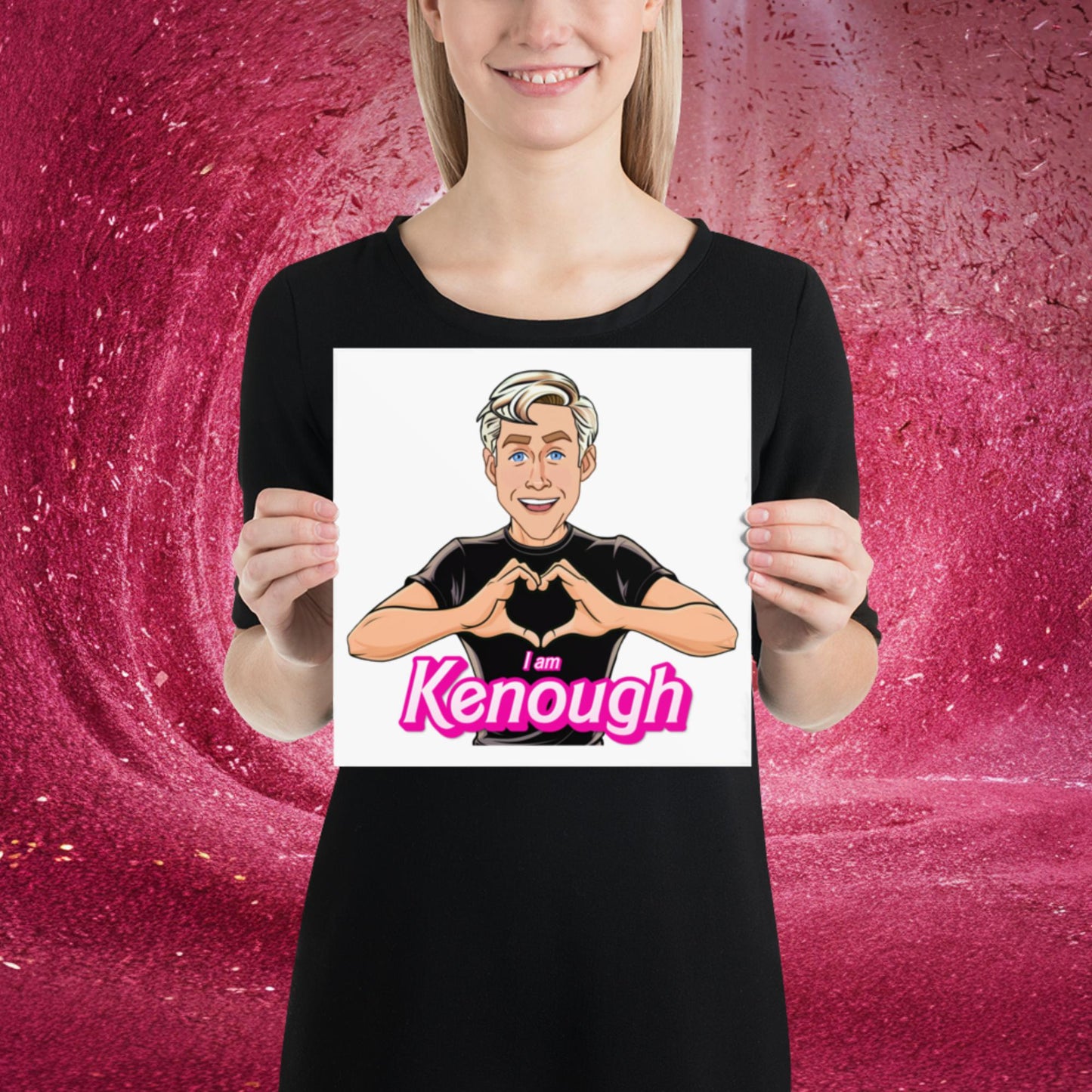 I am Kenough Ryan Gosling Ken Barbie Movie Poster 10″×10″ Posters Barbie Celebrities Ken Movies Ryan Gosling Next Cult Brand