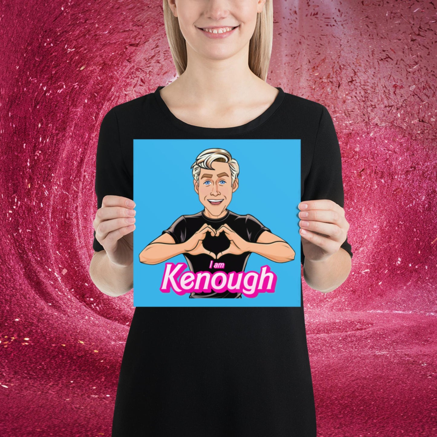 I am Kenough Ryan Gosling Ken Barbie Movie Poster 10″×10″ Posters Barbie Celebrities Ken Movies Ryan Gosling Next Cult Brand