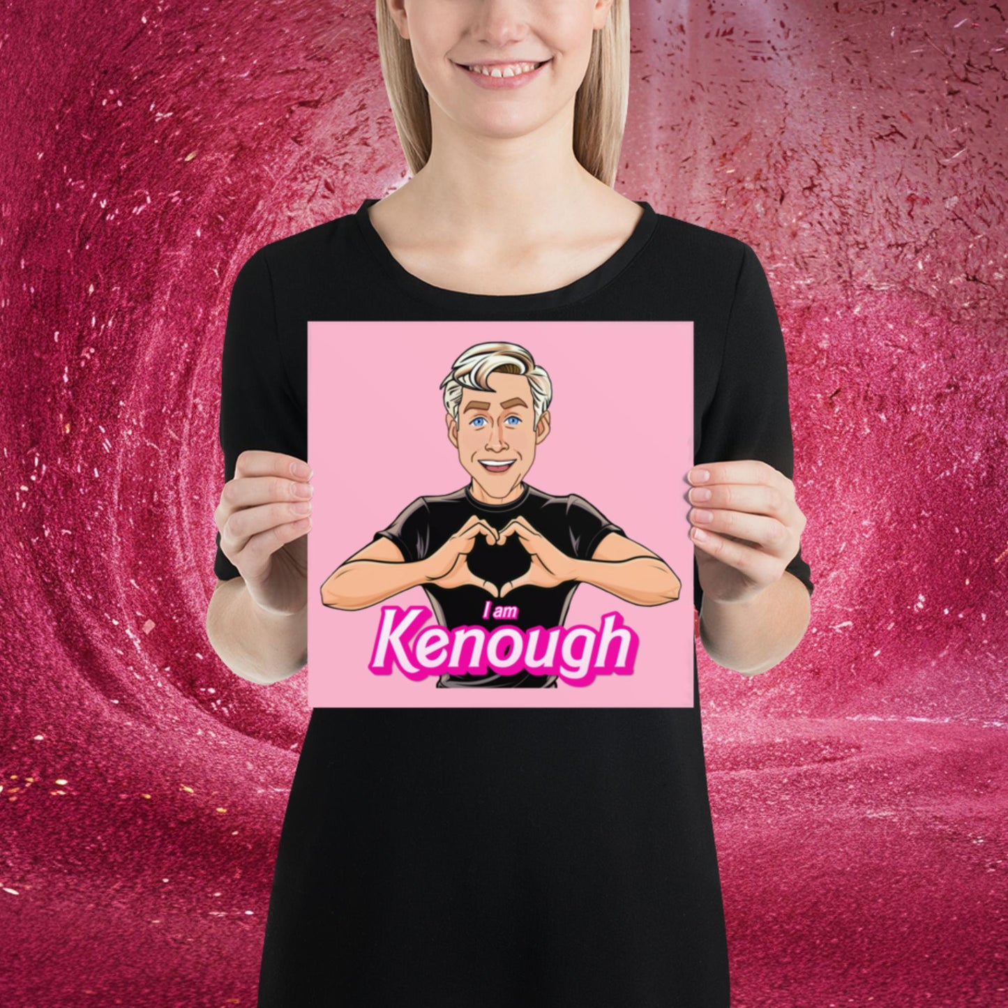 I am Kenough Ryan Gosling Ken Barbie Movie Poster 10″×10″ Posters Barbie Celebrities Ken Movies Ryan Gosling Next Cult Brand