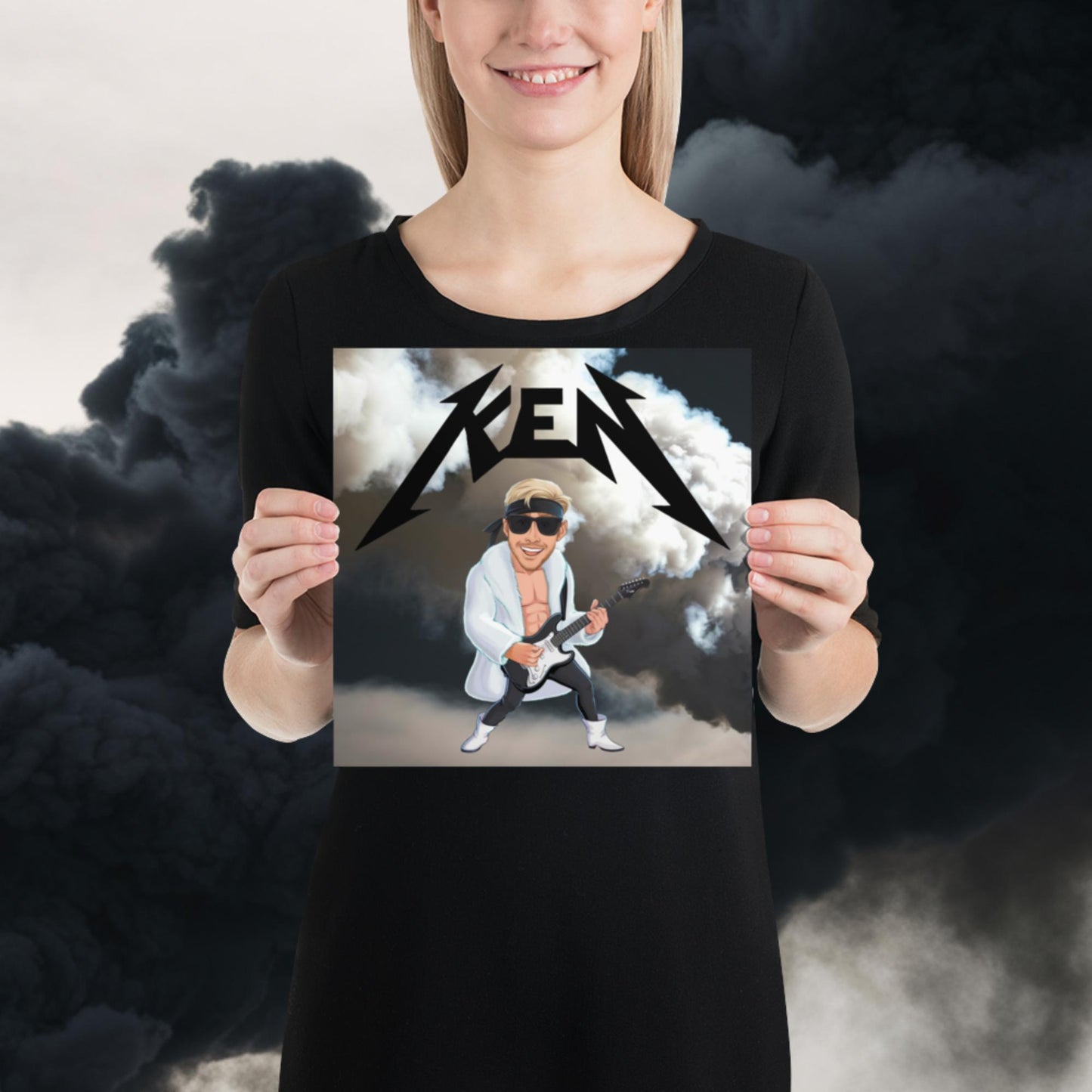 Rockstar Ken Barbie Movie Ryan Gosling Poster 10″×10″ Posters Barbie Celebrities Ken Movies Ryan Gosling Next Cult Brand