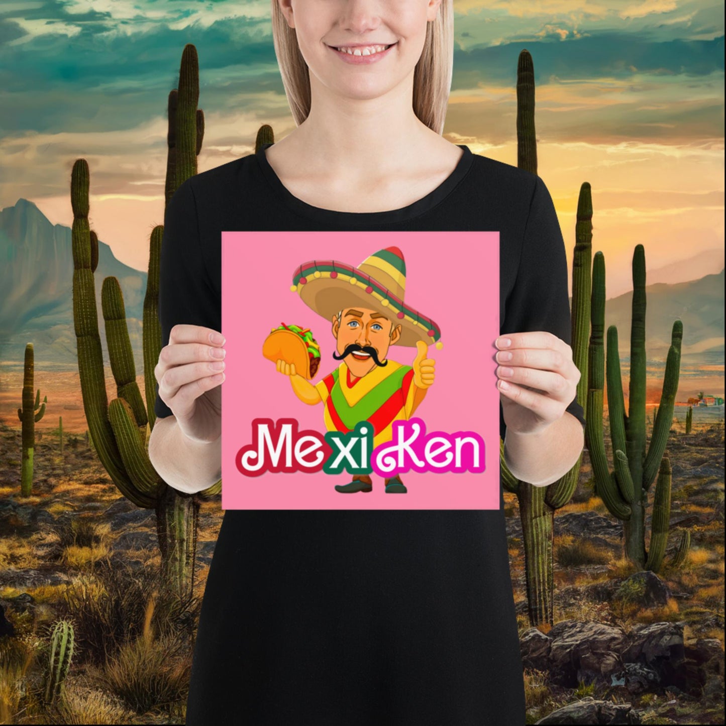 MexiKen Ken Barbie Movie Ryan Gosling Mexican Poster 10″×10″ Posters Barbie Celebrities Ken Mexico Movies Ryan Gosling Next Cult Brand