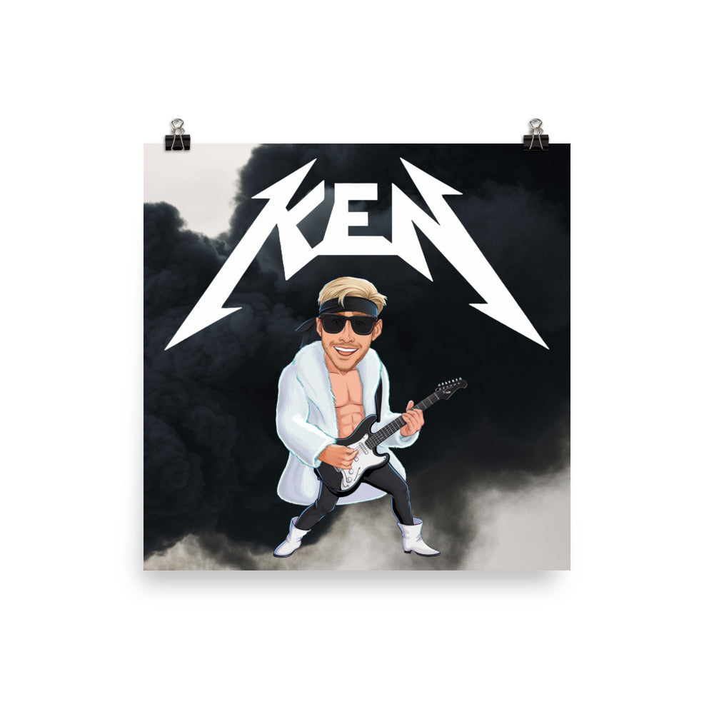 Rockstar Ken Barbie Movie Ryan Gosling Poster 10″×10″ Posters Barbie Celebrities Ken Movies Ryan Gosling Next Cult Brand