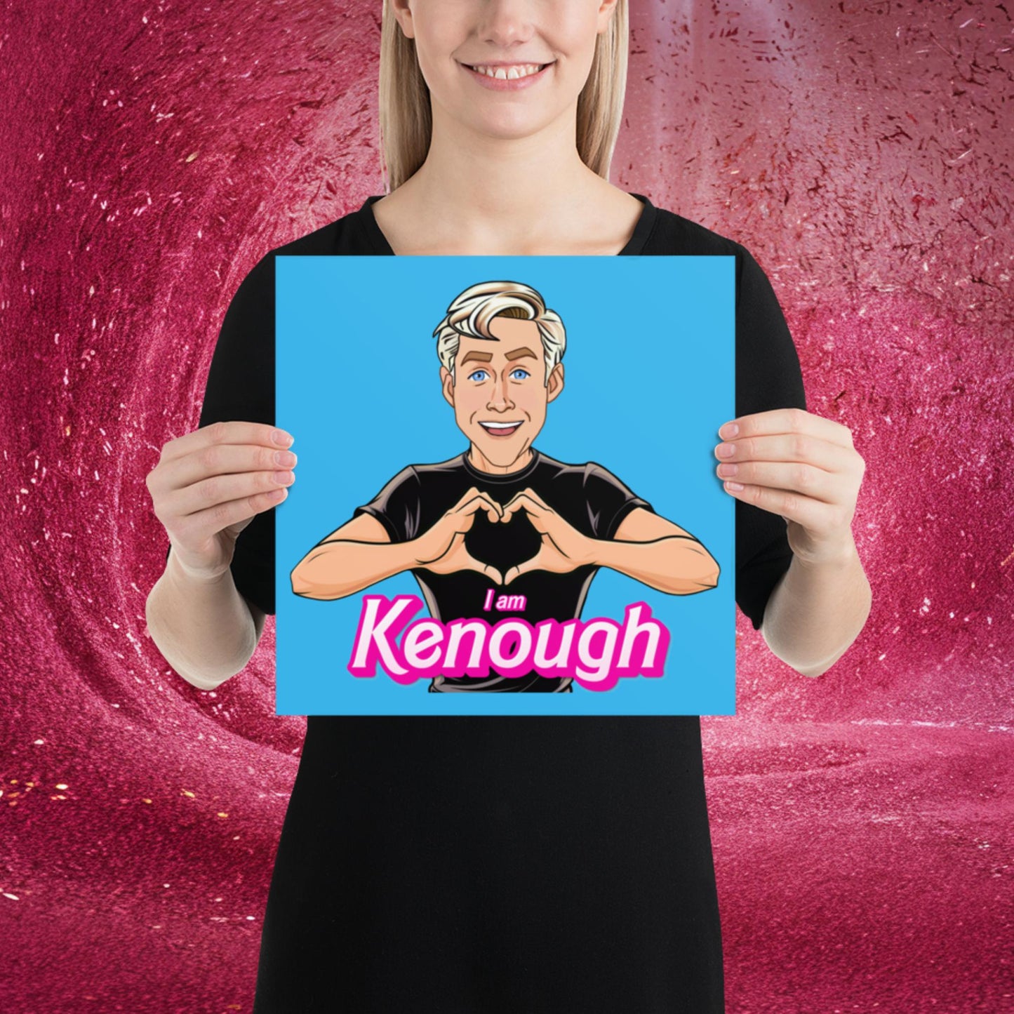 I am Kenough Ryan Gosling Ken Barbie Movie Poster 12″×12″ Posters Barbie Celebrities Ken Movies Ryan Gosling Next Cult Brand