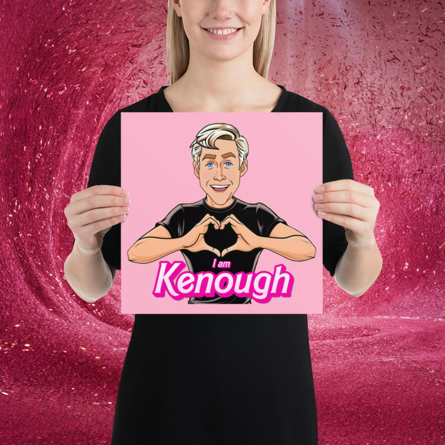 I am Kenough Ryan Gosling Ken Barbie Movie Poster 12″×12″ Posters Barbie Celebrities Ken Movies Ryan Gosling Next Cult Brand