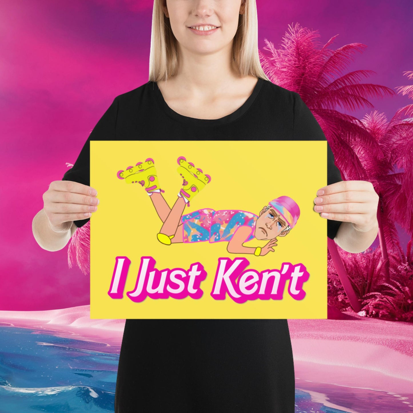 I Just Ken't I just Can't Ryan Gosling Ken Barbie Movie Poster 12″×16″ Posters Barbie Celebrities Ken Movies Ryan Gosling Next Cult Brand