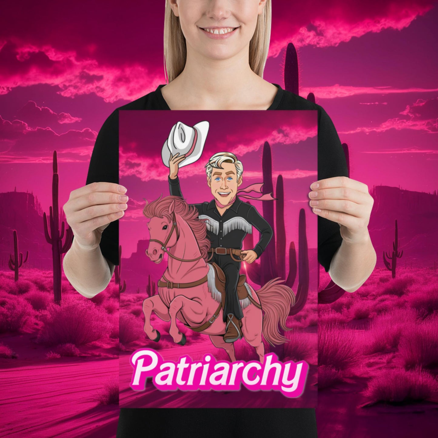 Ken Barbie Movie When I found out the patriarchy wasn't just about horses, I lost interest Poster 12″×18″ Posters Barbie Celebrities Ken Movies Ryan Gosling Next Cult Brand