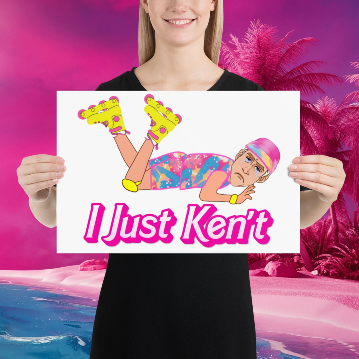 I Just Ken't I just Can't Ryan Gosling Ken Barbie Movie Poster 12″×18″ Posters Barbie Celebrities Ken Movies Ryan Gosling Next Cult Brand