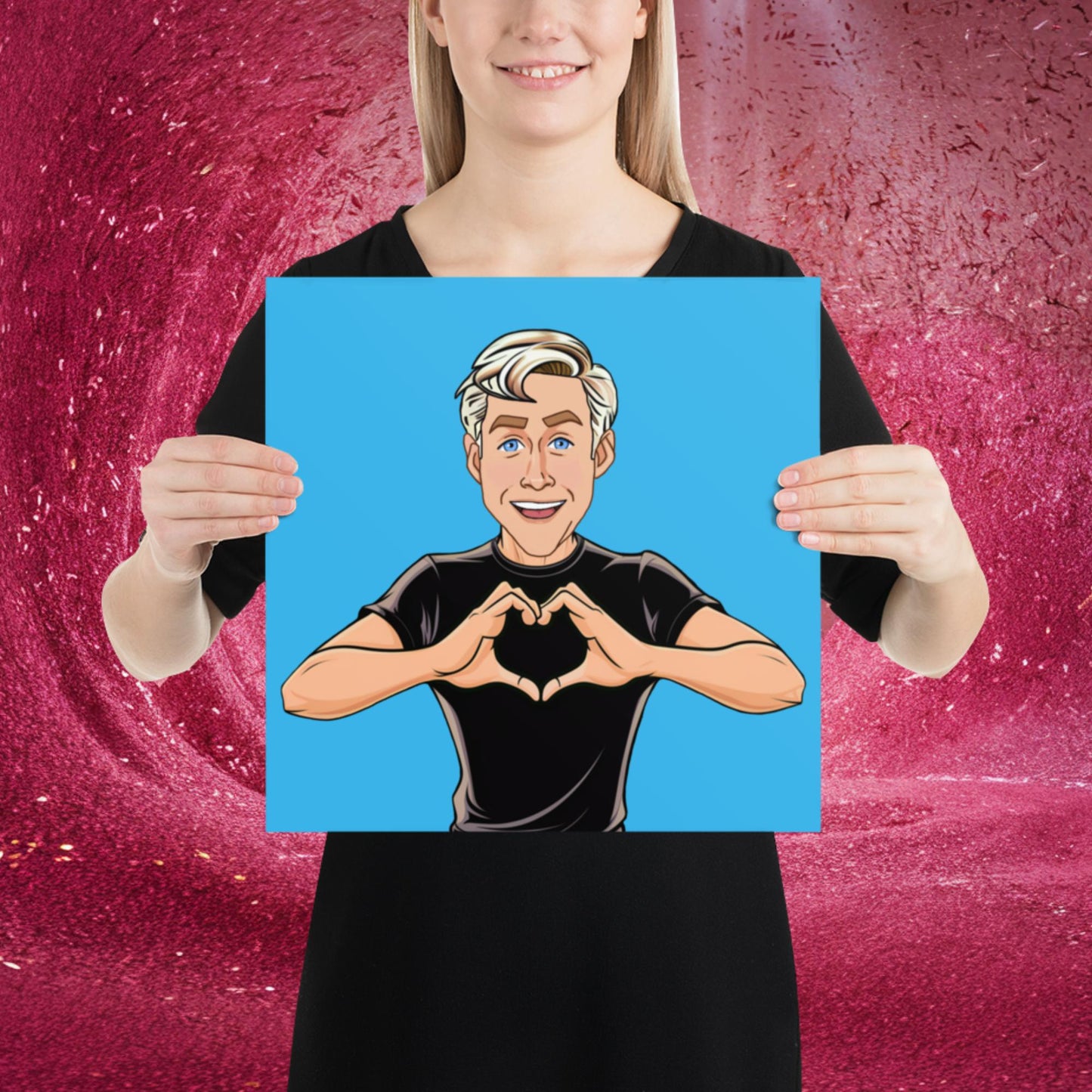 I Love Ryan Gosling Ken Barbie Movie I am Kenough Poster 14″×14″ Posters Barbie Celebrities Ken Movies Ryan Gosling Next Cult Brand