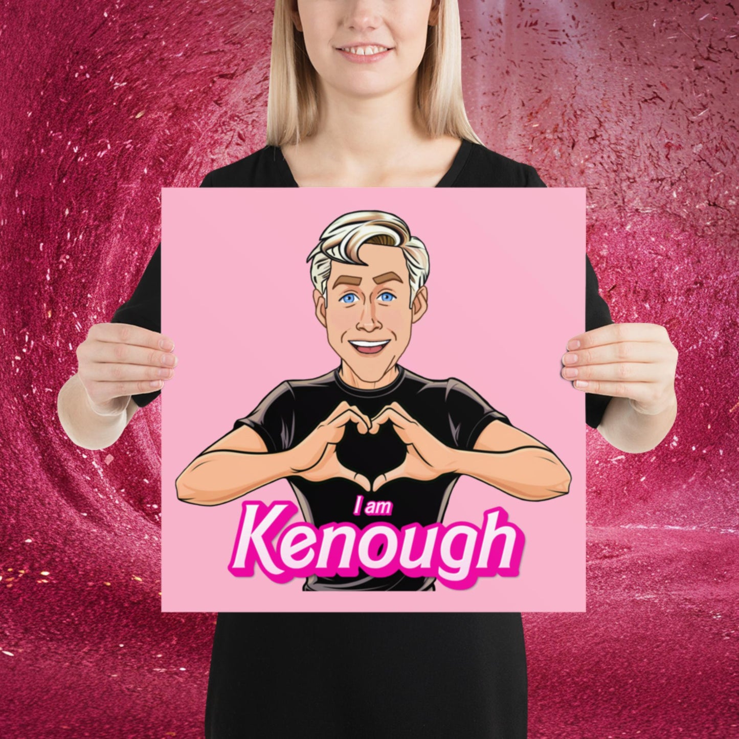 I am Kenough Ryan Gosling Ken Barbie Movie Poster 16″×16″ Posters Barbie Celebrities Ken Movies Ryan Gosling Next Cult Brand