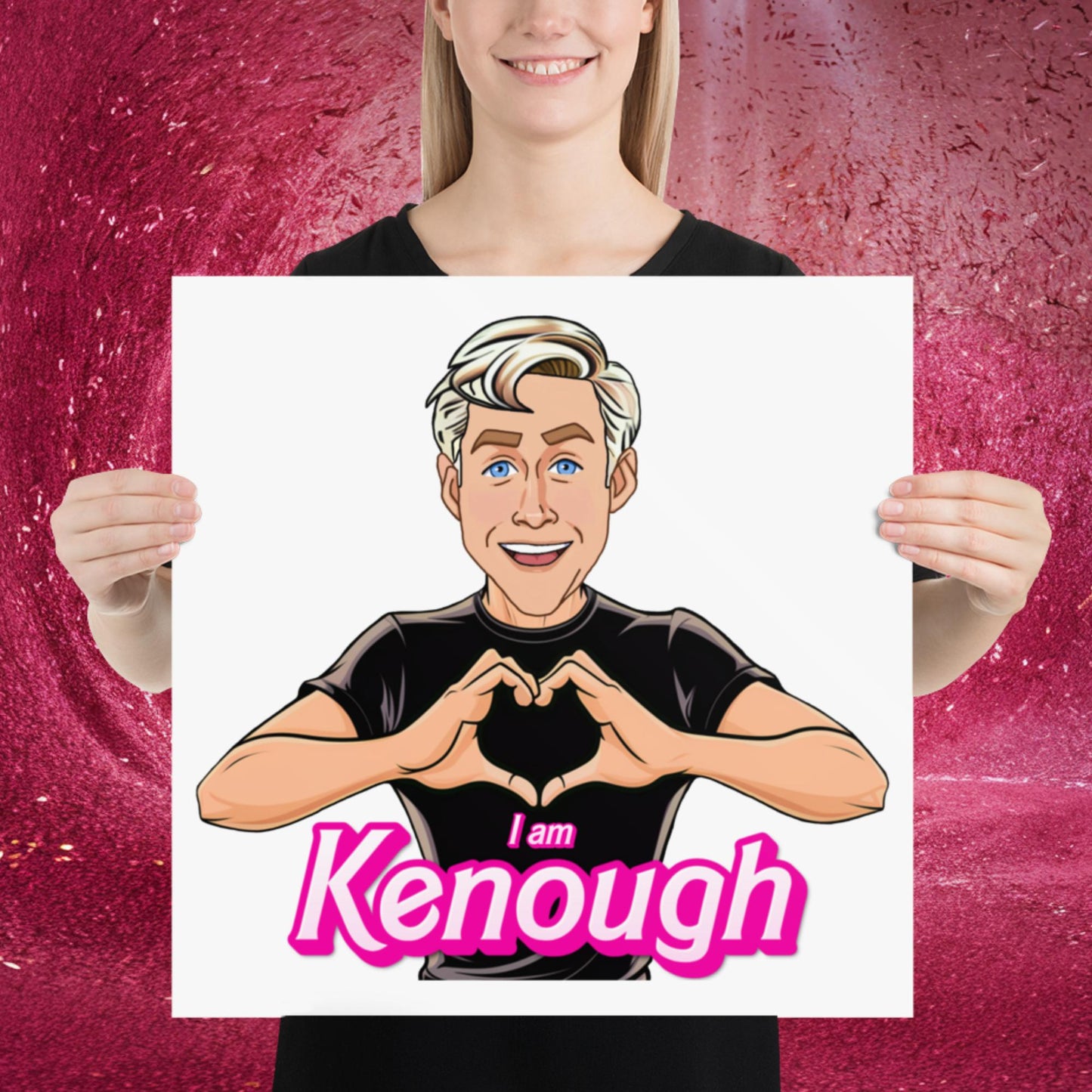 I am Kenough Ryan Gosling Ken Barbie Movie Poster 18″×18″ Posters Barbie Celebrities Ken Movies Ryan Gosling Next Cult Brand