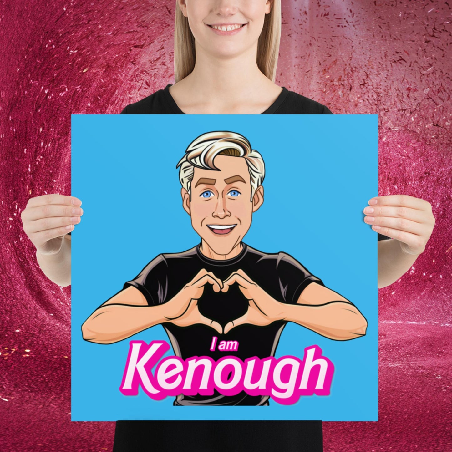 I am Kenough Ryan Gosling Ken Barbie Movie Poster 18″×18″ Posters Barbie Celebrities Ken Movies Ryan Gosling Next Cult Brand