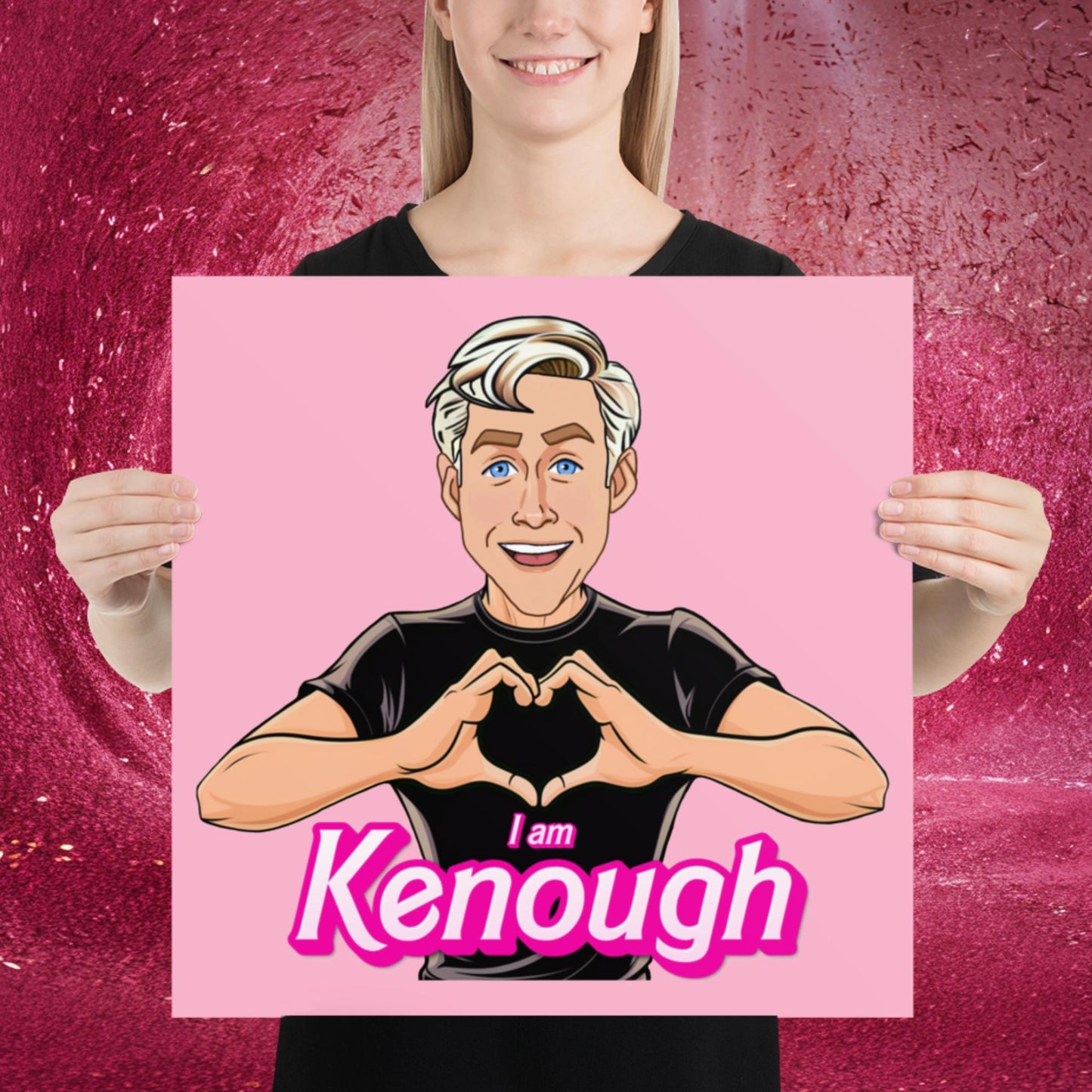 I am Kenough Ryan Gosling Ken Barbie Movie Poster 18″×18″ Posters Barbie Celebrities Ken Movies Ryan Gosling Next Cult Brand