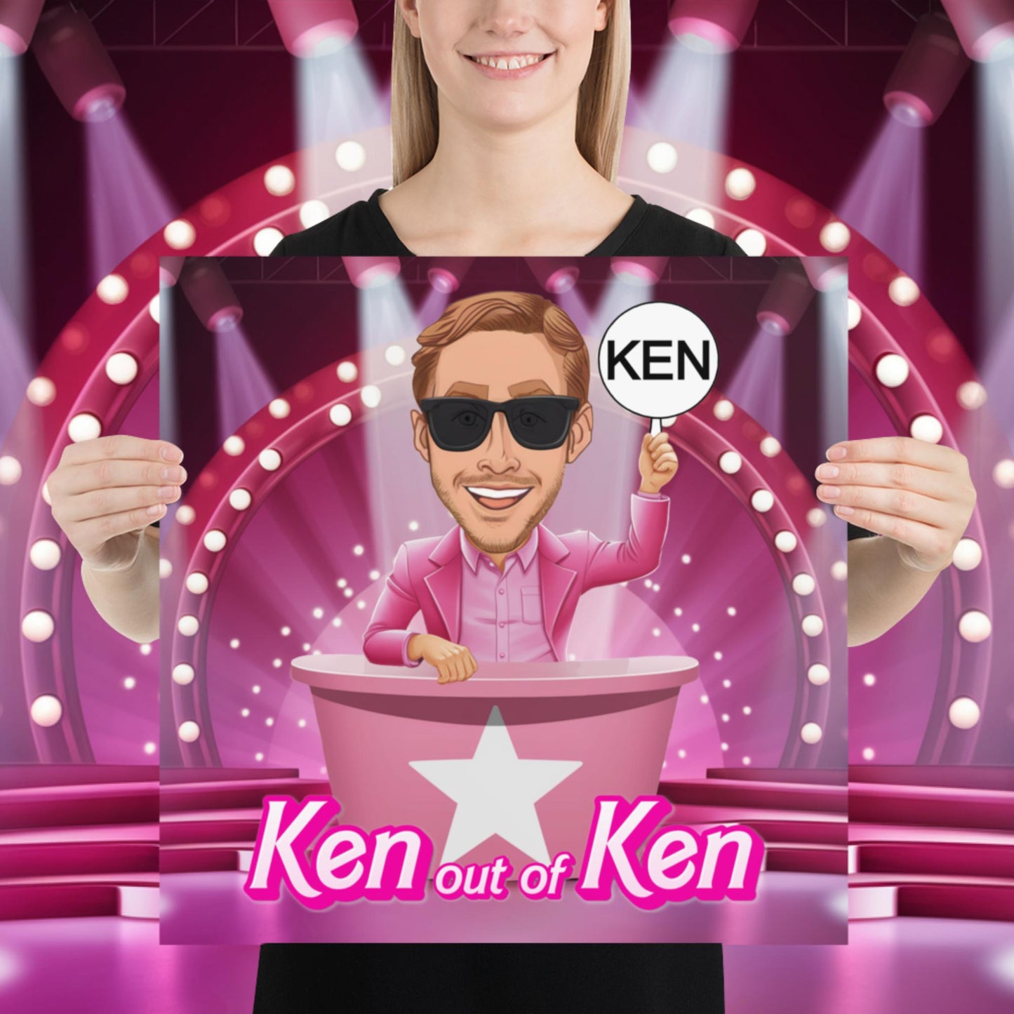 Ken out of Ken Ryan Gosling Barbie Movie Poster 18″×18″ Posters Barbie Celebrities Ken Movies Ryan Gosling Next Cult Brand