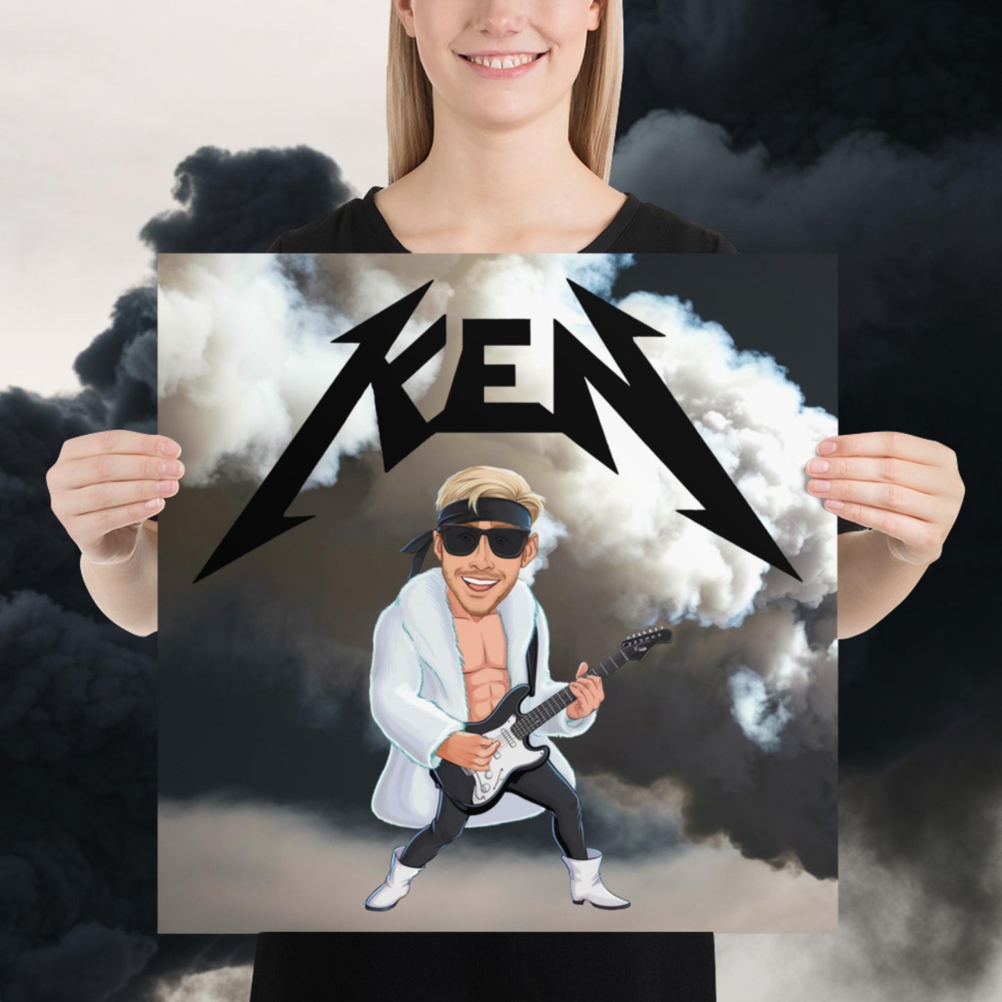 Rockstar Ken Barbie Movie Ryan Gosling Poster 18″×18″ Posters Barbie Celebrities Ken Movies Ryan Gosling Next Cult Brand