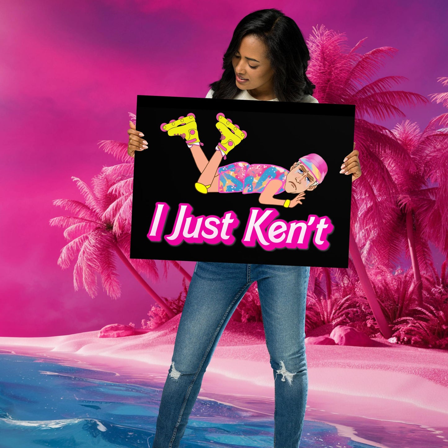 I Just Ken't I just Can't Ryan Gosling Ken Barbie Movie Poster 18″×24″ Posters Barbie Celebrities Ken Movies Ryan Gosling Next Cult Brand