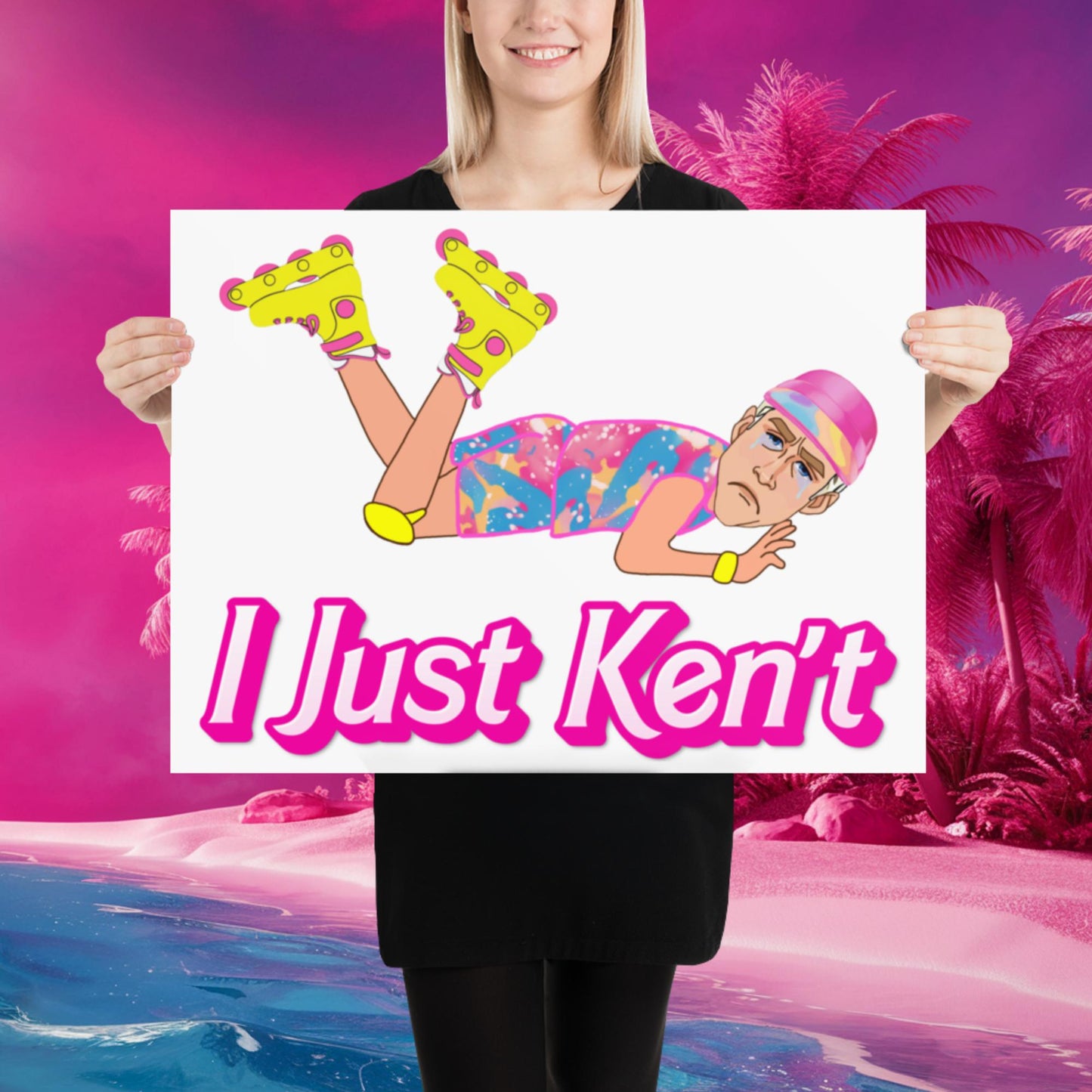 I Just Ken't I just Can't Ryan Gosling Ken Barbie Movie Poster 18″×24″ Posters Barbie Celebrities Ken Movies Ryan Gosling Next Cult Brand