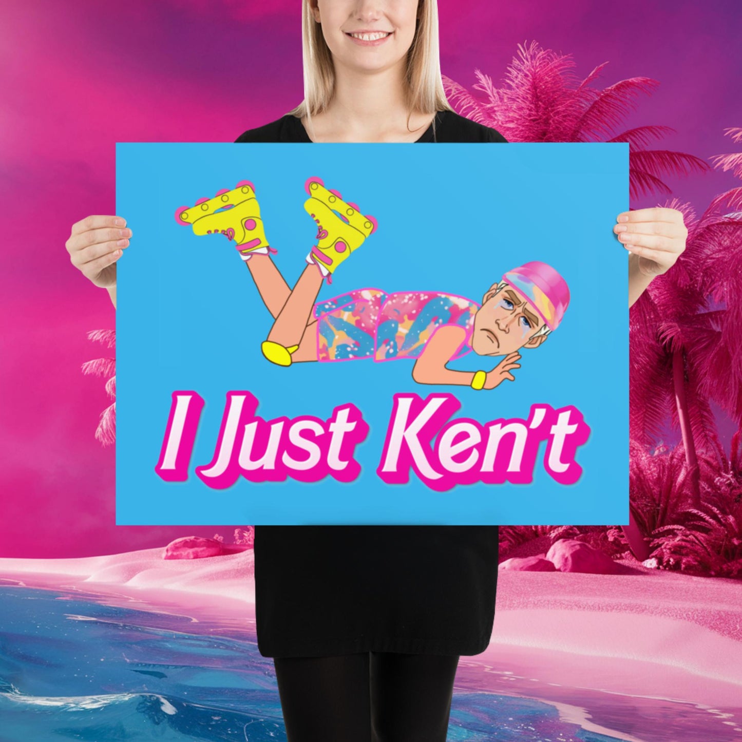 I Just Ken't I just Can't Ryan Gosling Ken Barbie Movie Poster 18″×24″ Posters Barbie Celebrities Ken Movies Ryan Gosling Next Cult Brand