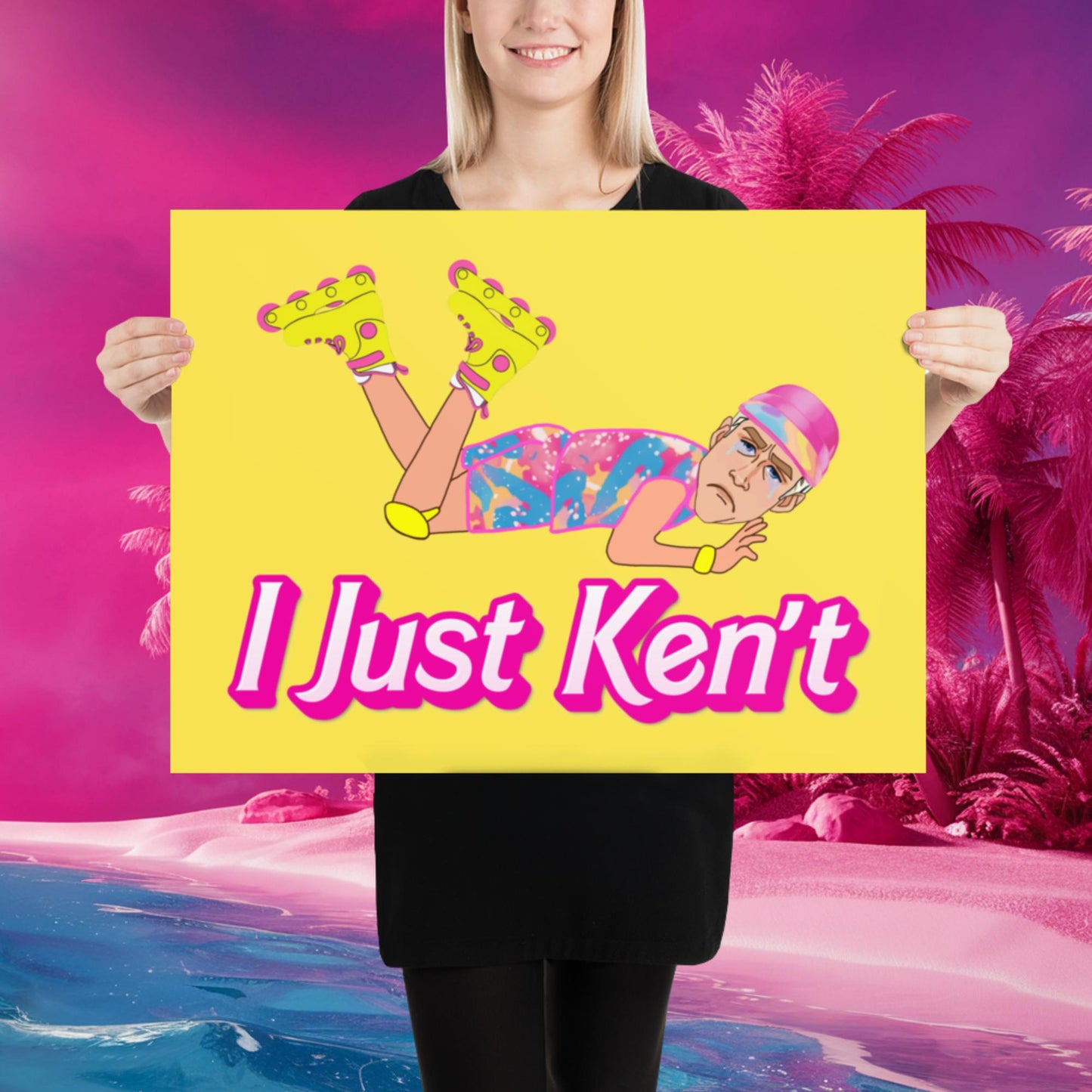 I Just Ken't I just Can't Ryan Gosling Ken Barbie Movie Poster 18″×24″ Posters Barbie Celebrities Ken Movies Ryan Gosling Next Cult Brand