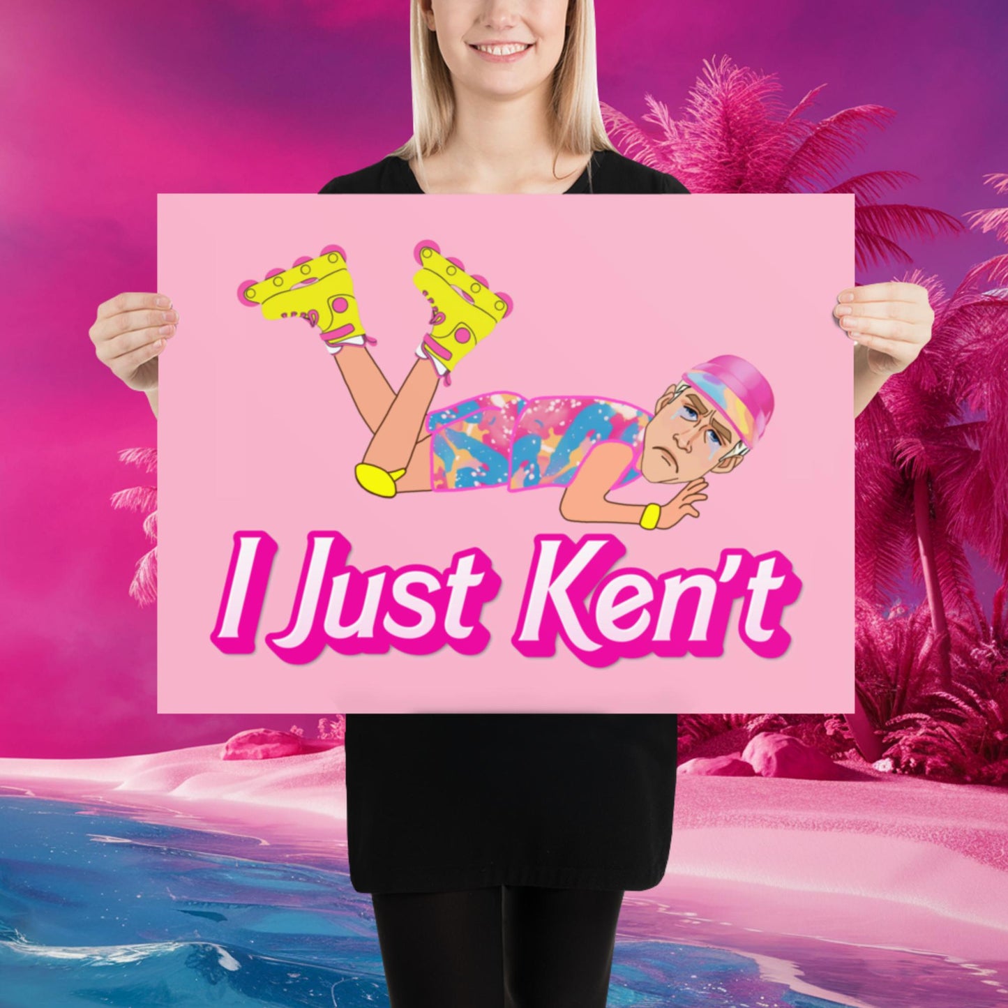 I Just Ken't I just Can't Ryan Gosling Ken Barbie Movie Poster 18″×24″ Posters Barbie Celebrities Ken Movies Ryan Gosling Next Cult Brand