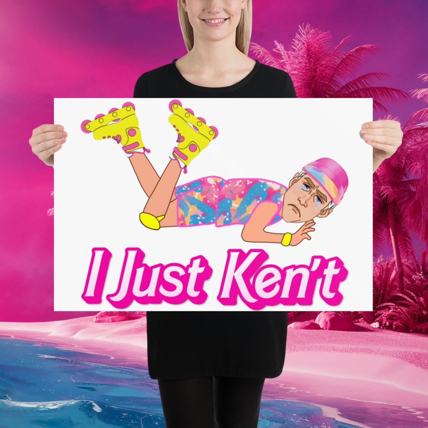 I Just Ken't I just Can't Ryan Gosling Ken Barbie Movie Poster 20″×30″ Posters Barbie Celebrities Ken Movies Ryan Gosling Next Cult Brand