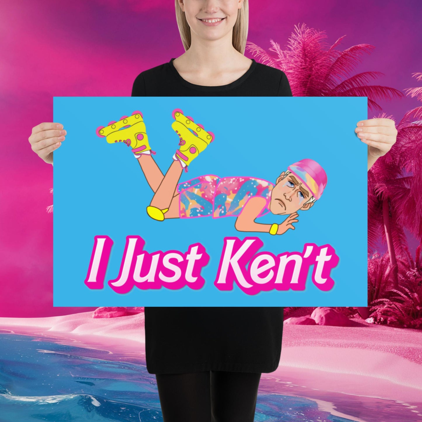 I Just Ken't I just Can't Ryan Gosling Ken Barbie Movie Poster 20″×30″ Posters Barbie Celebrities Ken Movies Ryan Gosling Next Cult Brand