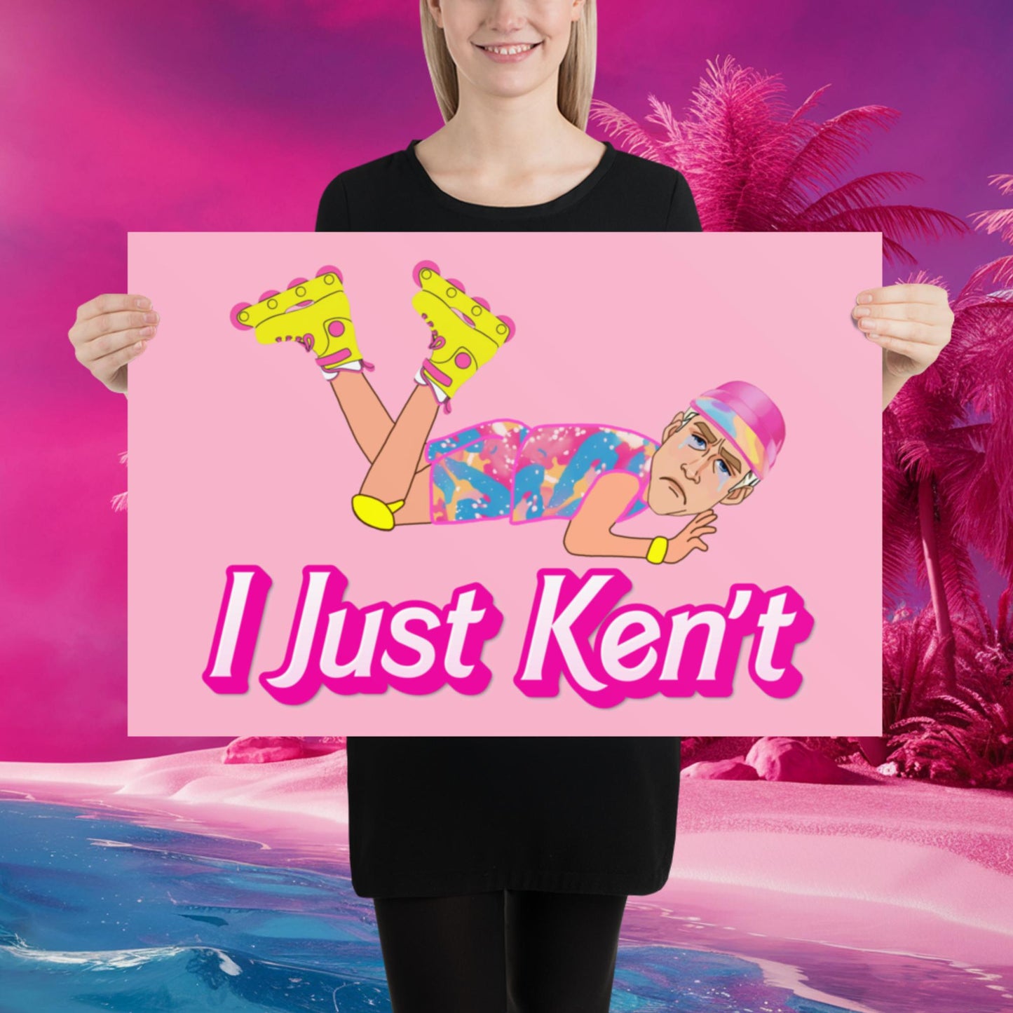 I Just Ken't I just Can't Ryan Gosling Ken Barbie Movie Poster 20″×30″ Posters Barbie Celebrities Ken Movies Ryan Gosling Next Cult Brand