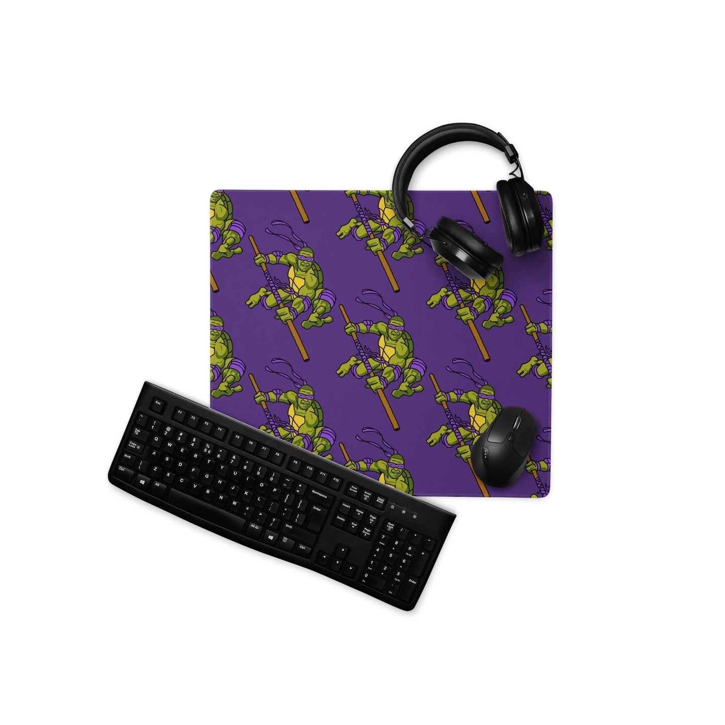Kylian Mbappe Purple Ninja Turtle Donatello Gaming mouse pad 18″×16″ Mouse Pads Football Kylian Mbappe Ninja Turtles PSG Real Madrid Next Cult Brand