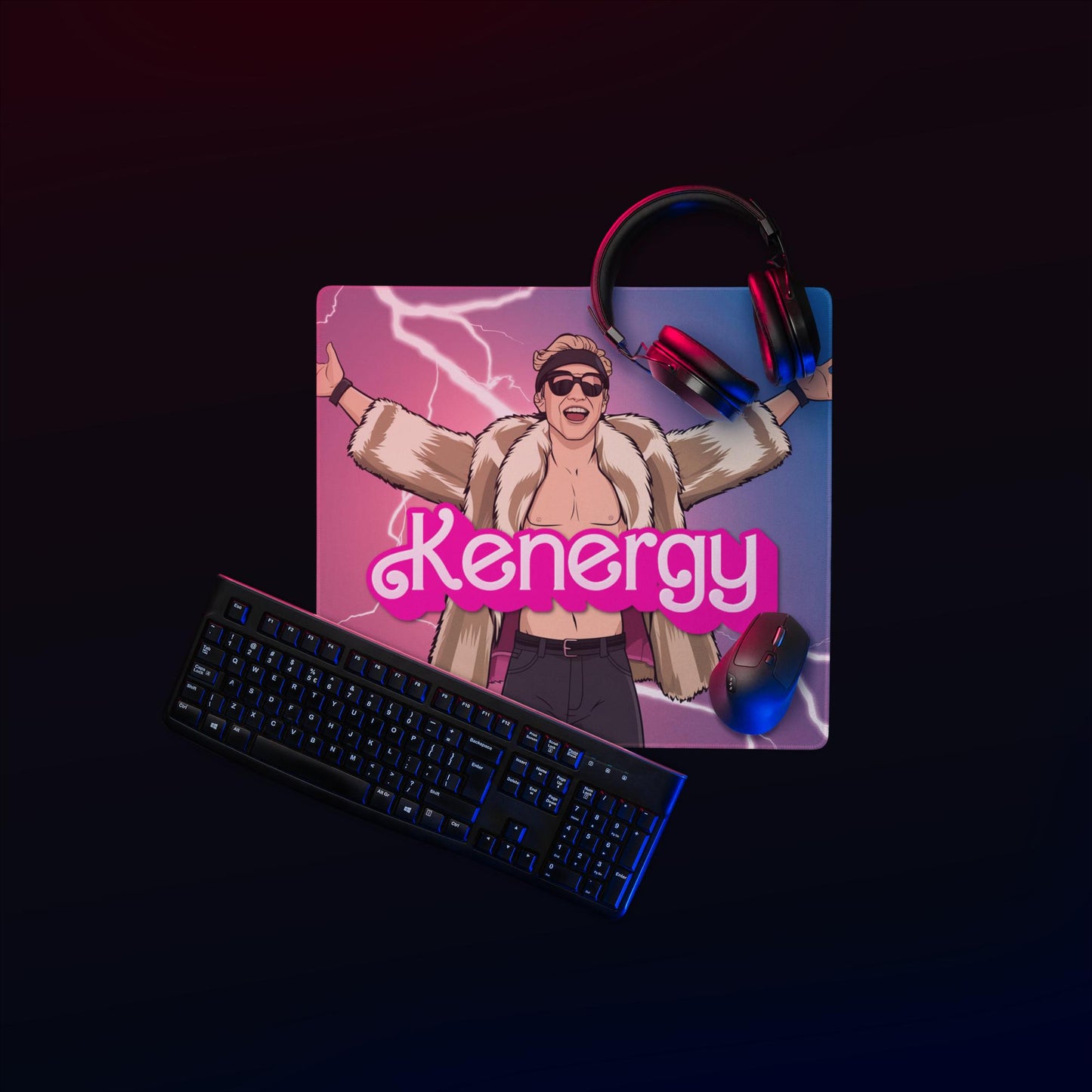 Kenergy Barbie Ryan Gosling Ken Gaming mouse pad Default Title Mouse Pads Barbie Celebrities Ken Kenergy Movies Ryan Gosling Next Cult Brand