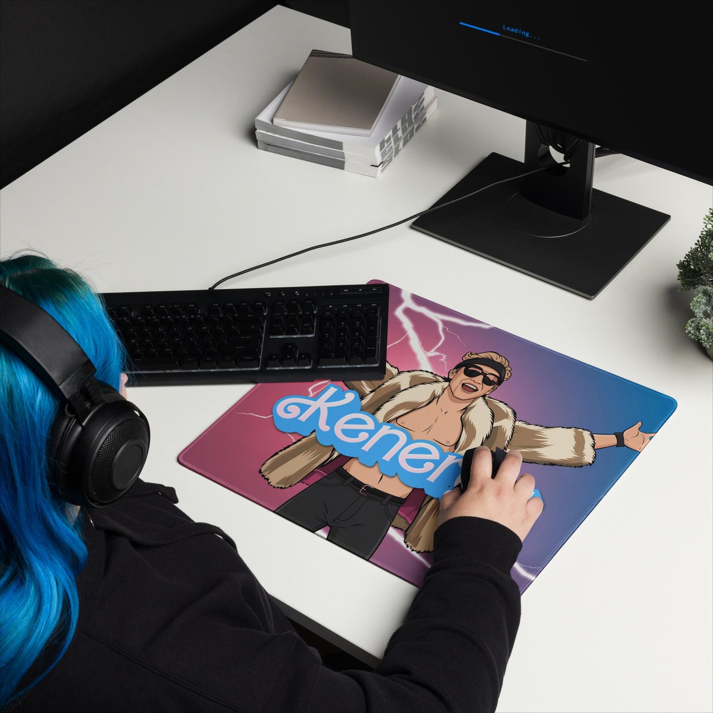 Kenergy Barbie Ryan Gosling Ken Gaming mouse pad Default Title Mouse Pads Barbie Celebrities Ken Kenergy Movies Ryan Gosling Next Cult Brand