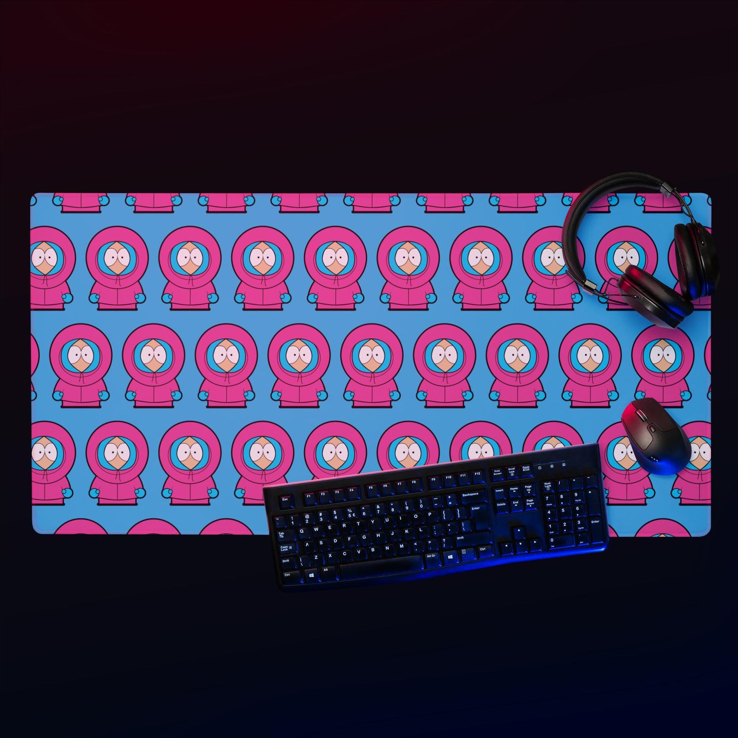 Kenny McCormick Ken Ryan Gosling Barbie South Park Kenny Gaming mouse pad 36″×18″ Mouse Pads Barbie Ken Kenny Movies South Park TV Shows Next Cult Brand