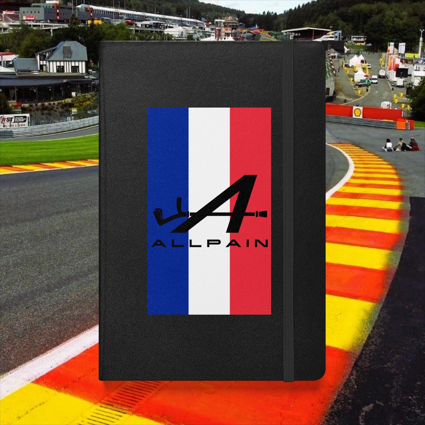 Allpain Alpine F1 Formula 1 Pierre Gasly Esteban Ocon Alpine Hardcover notebook Black Notebooks Alpine F1 Next Cult Brand