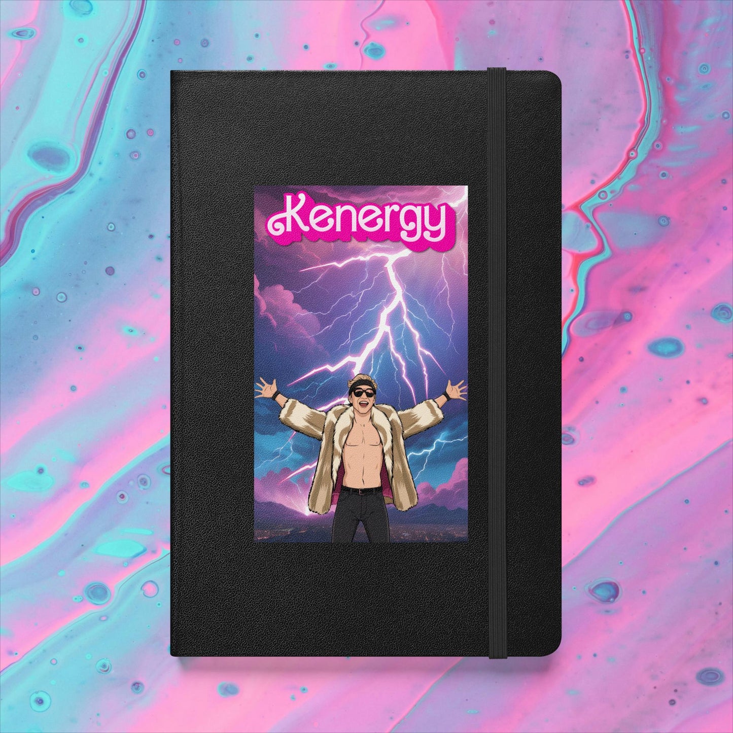 Kenergy Barbie Ryan Gosling Ken Hardcover notebook Black Notebooks Barbie Celebrities Ken Kenergy Movies Ryan Gosling Next Cult Brand