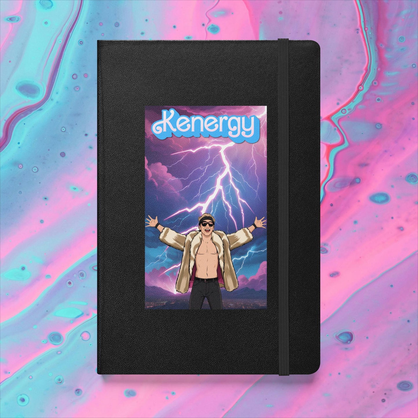 Kenergy Barbie Ryan Gosling Ken Hardcover notebook Black Notebooks Barbie Celebrities Ken Kenergy Movies Ryan Gosling Next Cult Brand