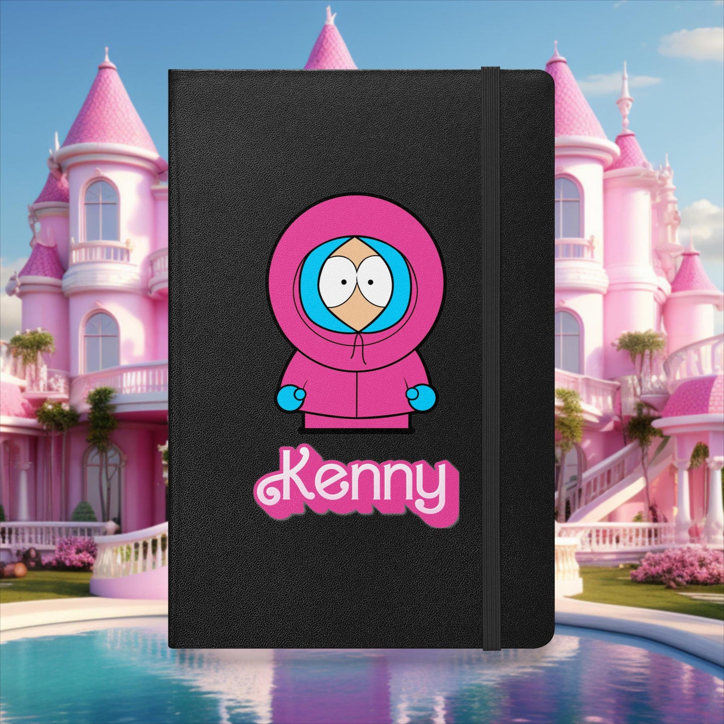 Kenny McCormick Ken Ryan Gosling Barbie South Park Kenny Hardcover bound notebook Black Notebooks Barbie Ken Kenny Movies South Park TV Shows Next Cult Brand