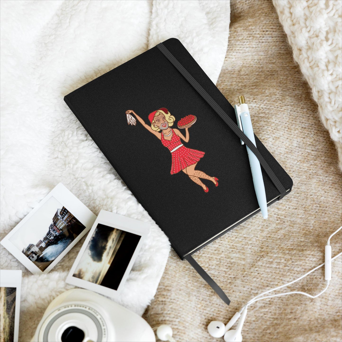 Thinnn Boy Bake Club The Fighter and The Kid TFATK Podcast Comedy 60s retro housewife Bryan Callen Hardcover bound notebook Black Notebooks Bryan Callen Podcasts Stand-up Comedy The Fighter and The Kid (TFATK) Thinnn Boy Bake Club Next Cult Brand
