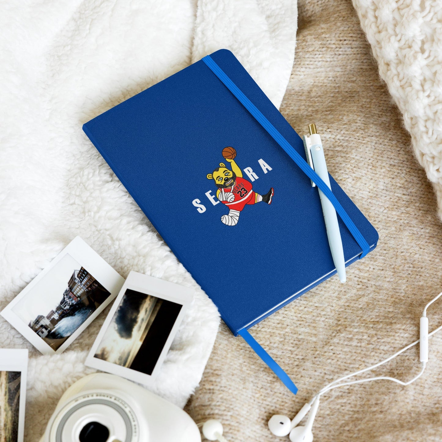 Air Segura, Tom Segura Basketball, Your Mom's House (YMH), 2 Bears 1 Cave, Funny Hardcover bound notebook Blue Notebooks 2 Bears 1 Cave Air Segura Podcasts Stand-up Comedy Tom Segura YMH Next Cult Brand