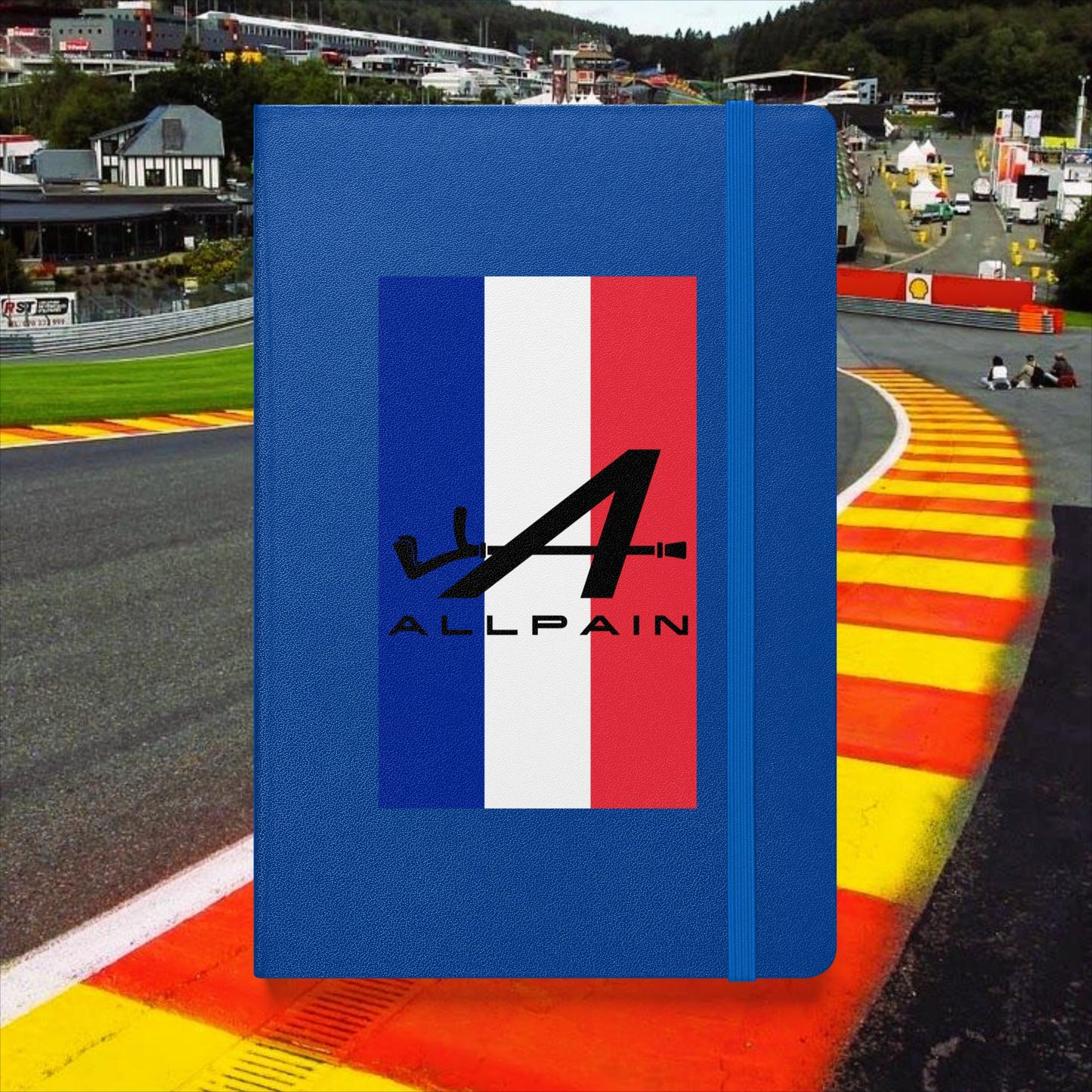 Allpain Alpine F1 Formula 1 Pierre Gasly Esteban Ocon Alpine Hardcover notebook Blue Notebooks Alpine F1 Next Cult Brand