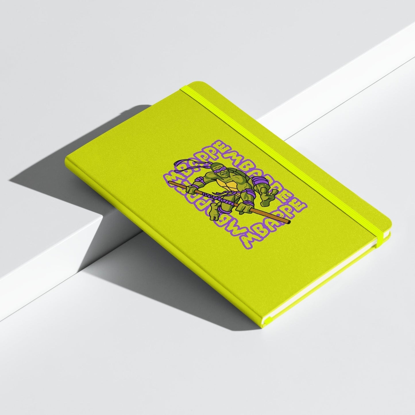 Kylian Mbappe Purple Ninja Turtle Donatello Hardcover bound notebook Lime Notebooks Football Kylian Mbappe Ninja Turtles PSG Real Madrid Next Cult Brand